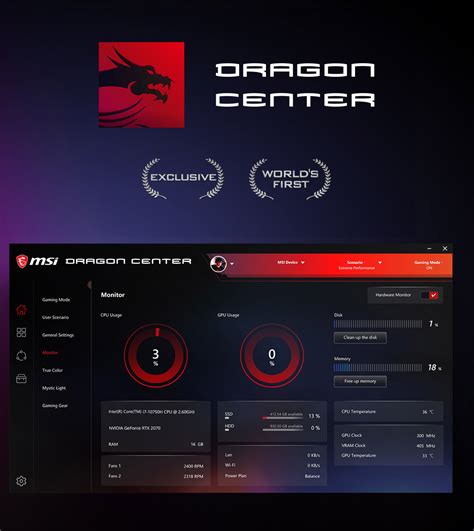 MSI Dragon Center Download Center.